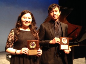 The Junior Philharmonic Society of New Orleans recognized outstanding young artists who performed in last year’s concert series and were found to be deserving of special cash awards. Pictured are Christina Hera, who received the Platzer Award for artistic excellence in music, and Ben Mader, who received the Irving Carr Award which is given on the basis of potential. The organization also recognized two other students who were not able to attend the award presentation – Kristiana Bell, who received the John Tobin Award for outstanding performance, and Sarah Weinberg, who received the Scholarship Award to encourage continued studies in the performing arts. The Junior Philharmonic Society of New Orleans recognized outstanding young artists who performed in last year’s concert series and were found to be deserving of special cash awards. Pictured are Christina Hera, who received the Platzer Award for artistic excellence in music, and Ben Mader, who received the Irving Carr Award which is given on the basis of potential. The organization also recognized two other students who were not able to attend the award presentation – Kristiana Bell, who received the John Tobin Award for outstanding performance, and Sarah Weinberg, who received the Scholarship Award to encourage continued studies in the performing arts. The Junior Philharmonic Society of New Orleans recognized outstanding young artists who performed in last year’s concert series and were found to be deserving of special cash awards. Pictured are Christina Hera, who received the Platzer Award for artistic excellence in music, and Ben Mader, who received the Irving Carr Award which is given on the basis of potential. The organization also recognized two other students who were not able to attend the award presentation – Kristiana Bell, who received the John Tobin Award for outstanding performance, and Sarah Weinberg, who received the Scholarship Award to encourage continued studies in the performing arts. 